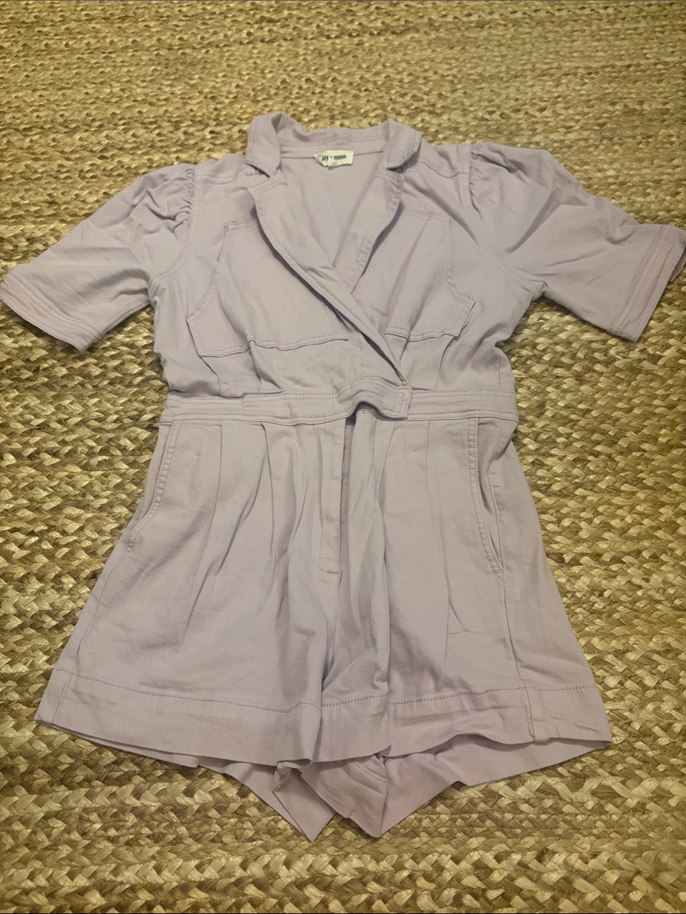 Lavender Short Sleeve Romper